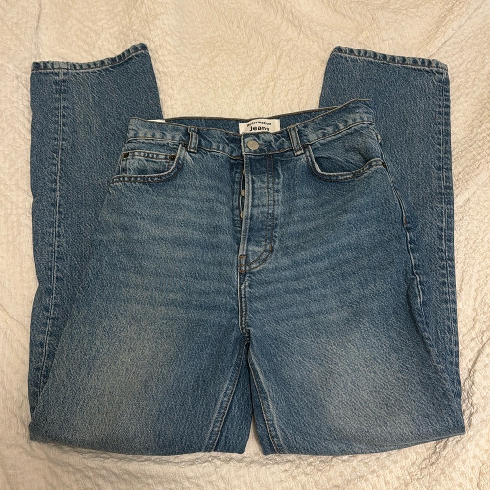 Reformation straight leg jeans